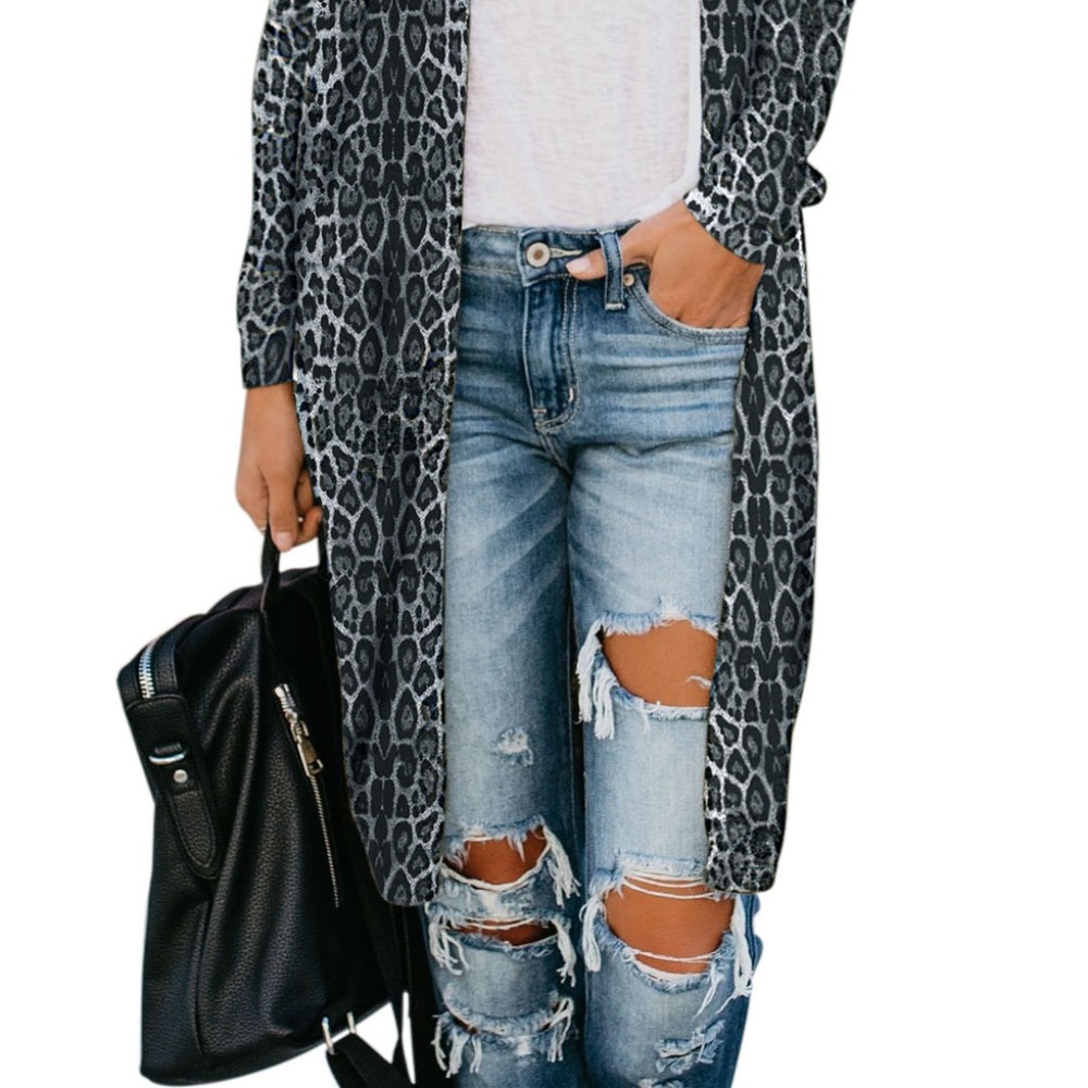 ❤️🎉HP Pick 🎉❤️ Leopard Duster cardigan Sweater! - Picture 4 of 8